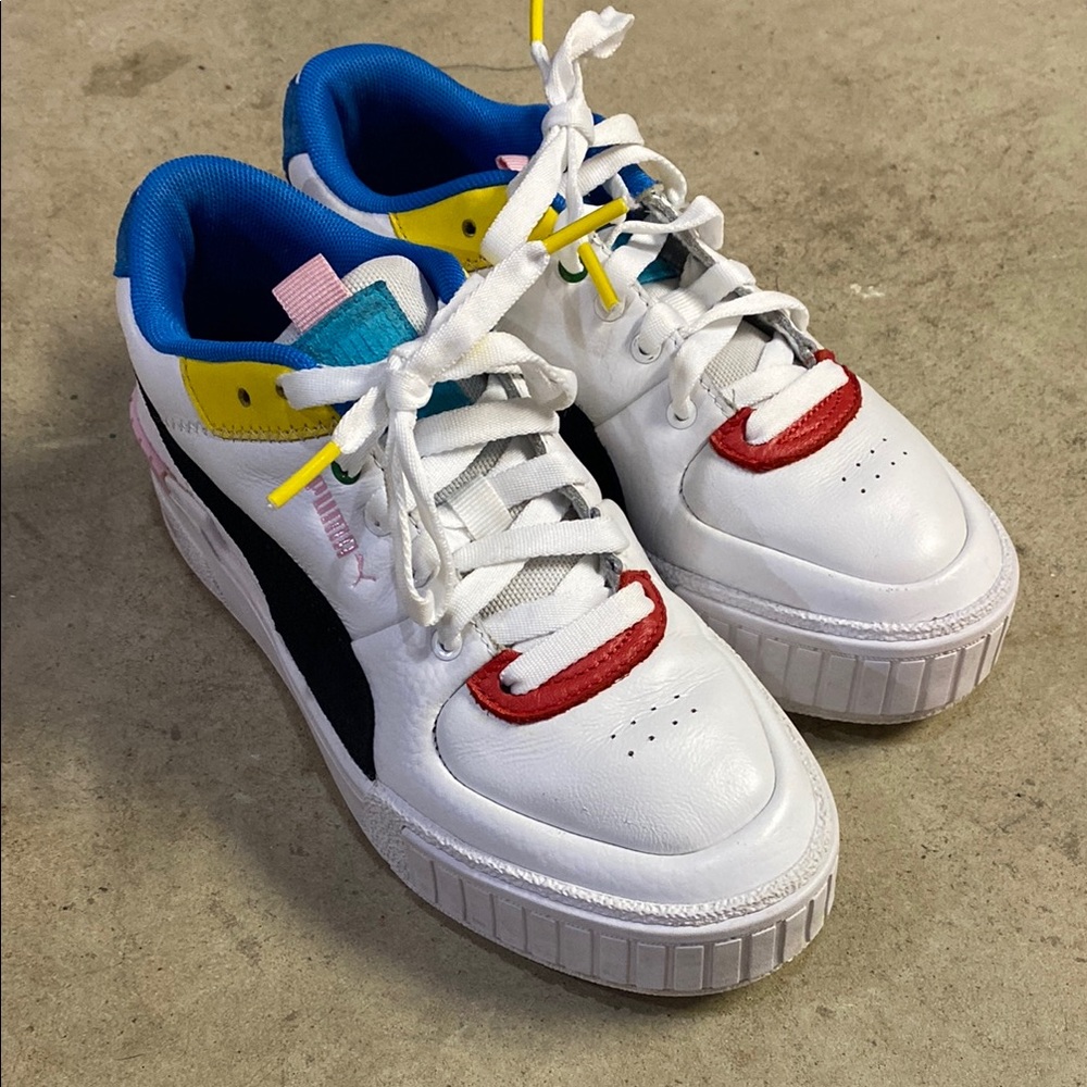 Puma White/muticolor Sneakers. - Picture 2 of 10
